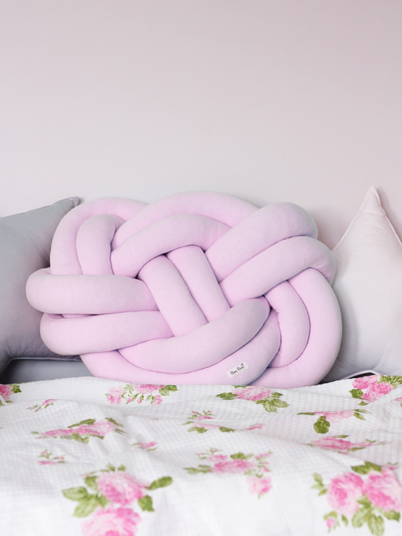 Poduszka Supeł - Knot Pillow - różowa