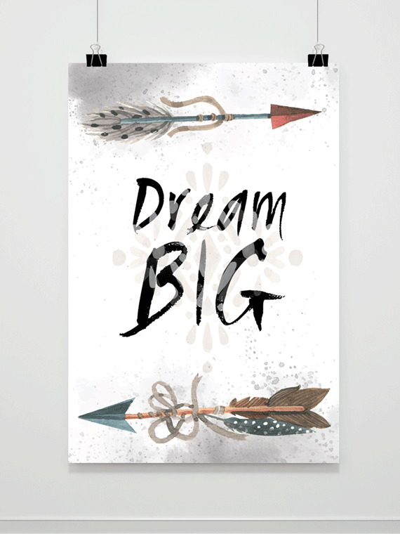 Plakat Dream Big