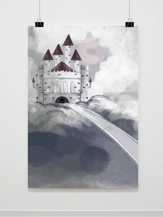 Plakat Malowany Zamek