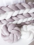 Poduszka knot pillow Aksamit Super Soft szara